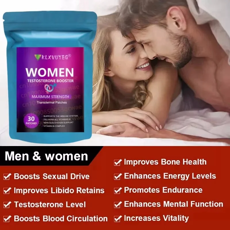 Testosterone Booster Transdermal Patches For Women, Female Enhancement, Shilajit, Ginseng