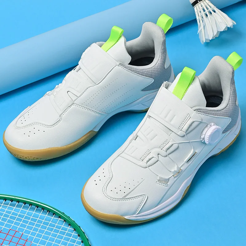 Zapatillas de bádminton profesionales para hombre, zapatos de entrenamiento de bádminton antideslizantes, calzado de bádminton para mujer, zapatillas cómodas para exteriores