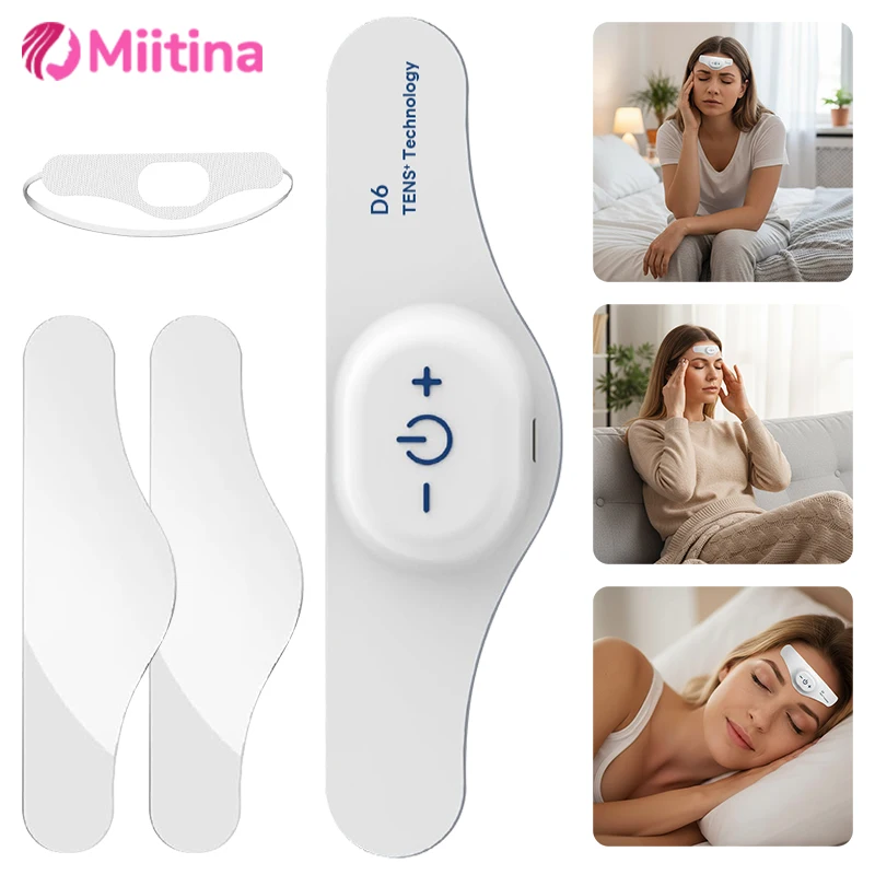 TENS Electric Intelligent Sleeper Device Massage Helps Insomnia Patients with Low Frequency Pulse Assisted Relax Pressure Relief