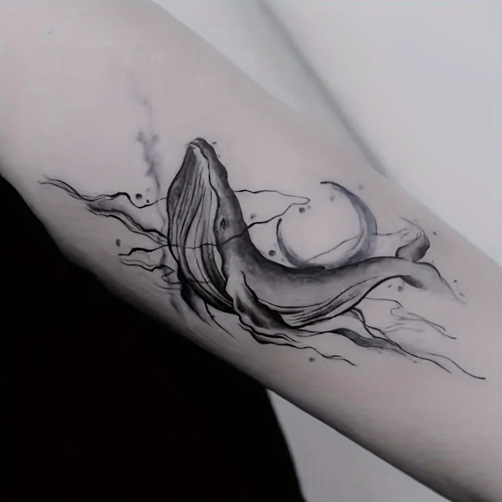 

6 herbal tattoo stickers, lasting 7 to 15 days, waterproof and wear-resistant, suitable for those who don't want to get a tattoo