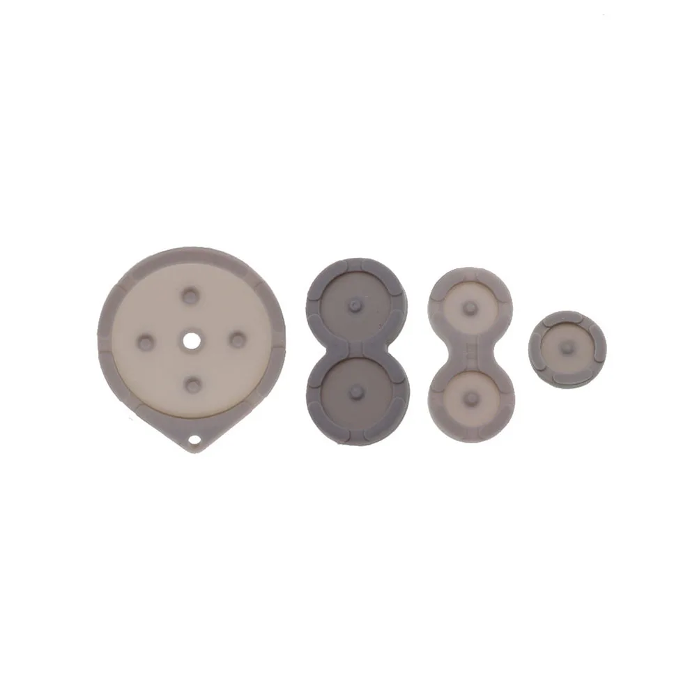 2/5Sets For GBA SP Rubber Buttons Contact Pads Silicon Hing & Screws Cover Buttons Rubber For GBA SP Housing Shell Repair view 3