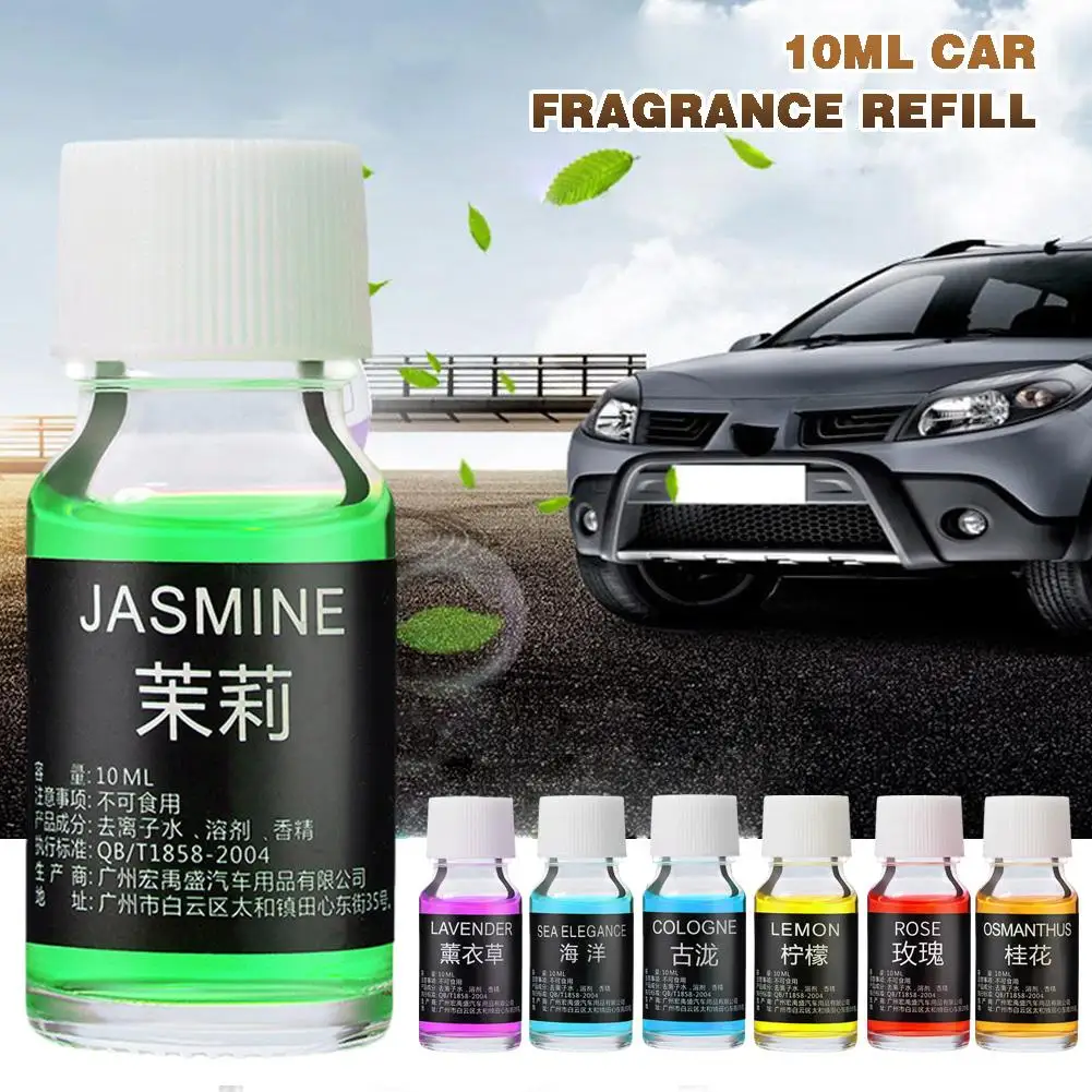 10ml Auto Air Freshener Smell Car Styling Replenishment Aromatherapy Flavoring Natural Essential Oil Plant Vents Fragrance E9K7