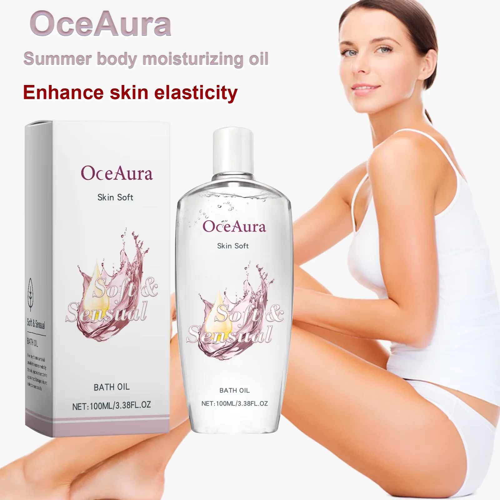 OceAura Body Moisturizing Oil 3,38 Oz Deep Care Hautpflege für trockene Haut Herbst Winter spendet Feuchtigkeit und hellt die Haut auf
