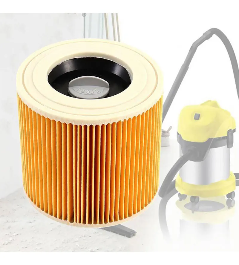 2x Filtre Cartouche Compatible Avec Karcher Aspirateur WD3 Premium, WD2, WD 3 P, MV2, MV 3, A2054, … Alternative à L'original 6.414-552.0, 6.414-772.0, 6.414-547.0