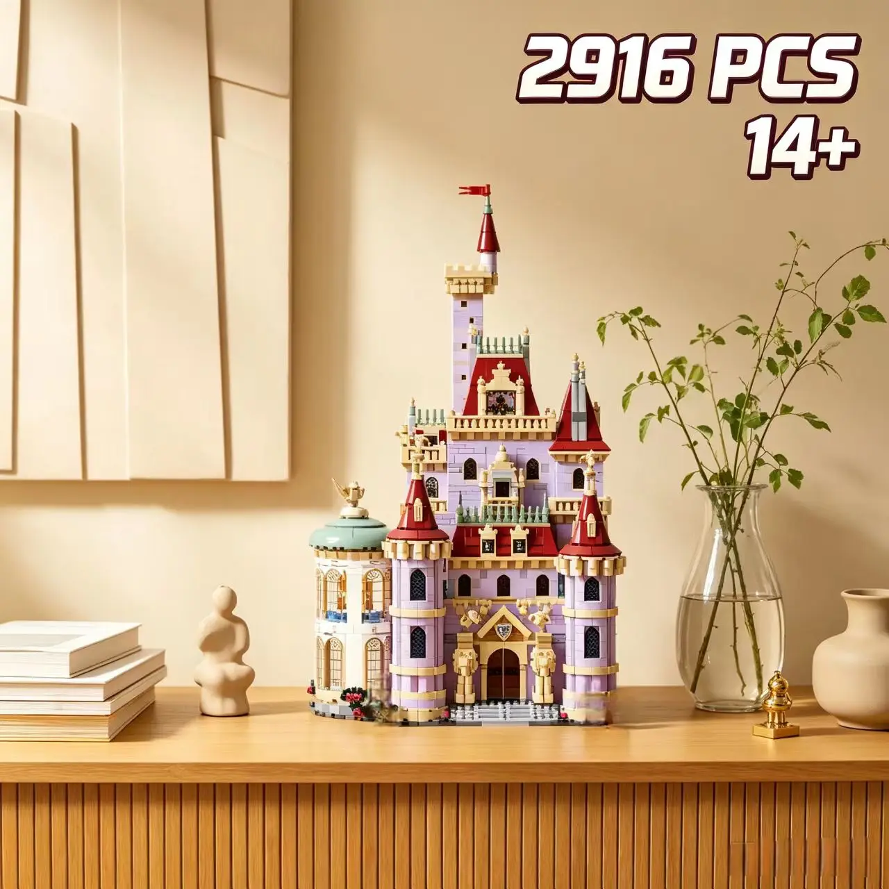 2026 New 2916 Fairy Tale Dream Castle Assembly Blocks MOC Decorative Ornament Is A Perfect Choice for Holiday and Birthday Gifts