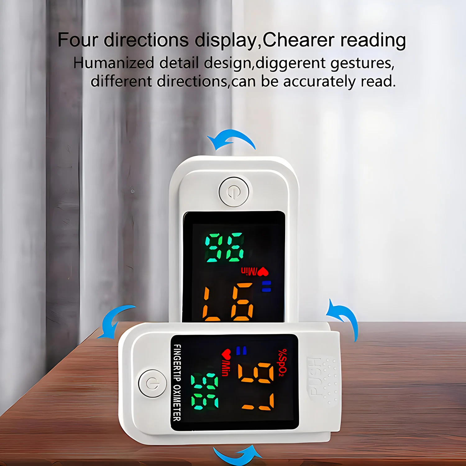 Non-Contact Baby Thermometer Handheld Smart Forehead Temperature Gun Family Health Care Temperature Measurement Pulse Oximeter