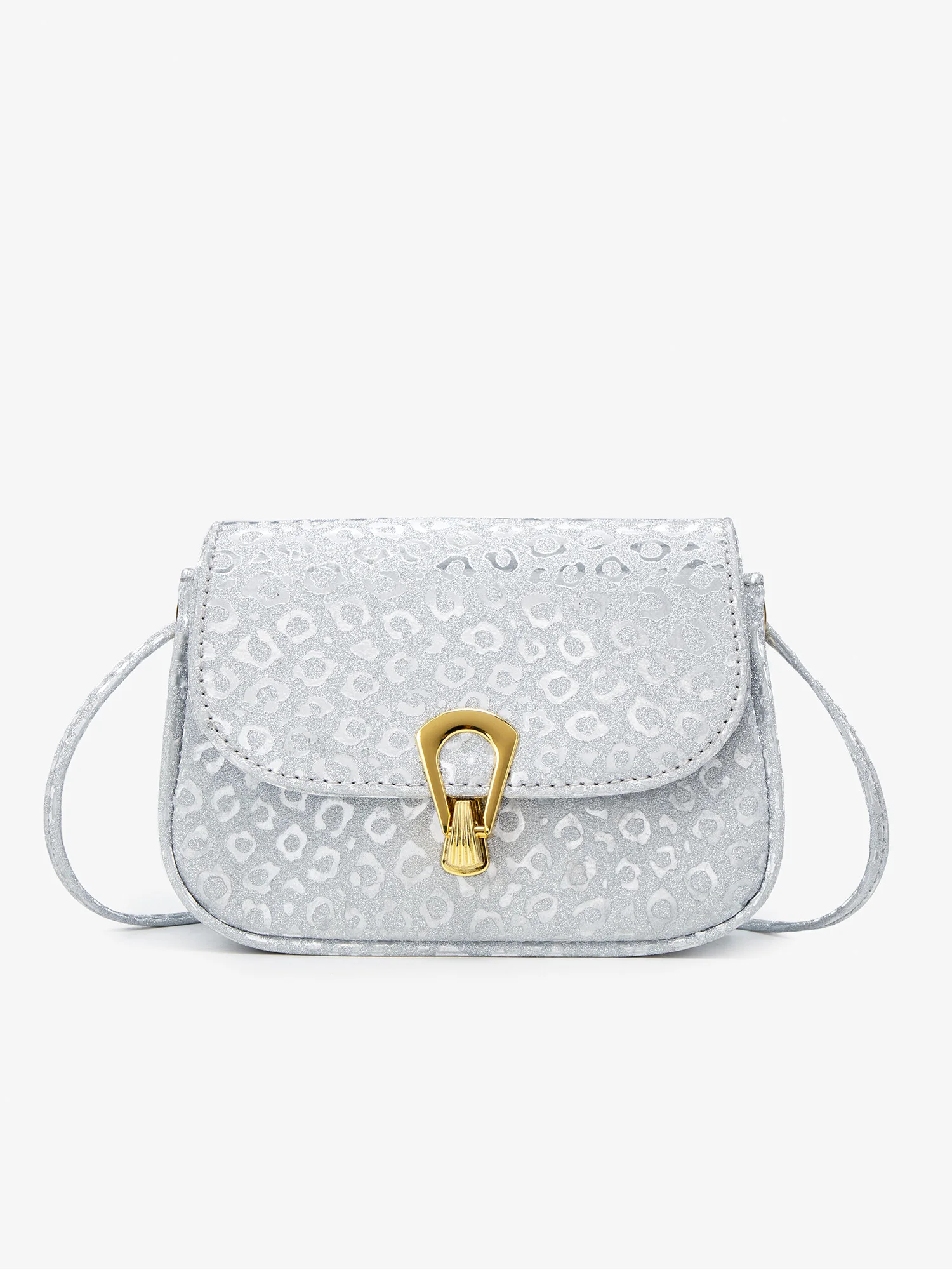 NEW Women's Crossbody Bag Shining and Sparkling silver square mini bag elegant Luxury PU Leather lady Fashionable Shoulder Bag