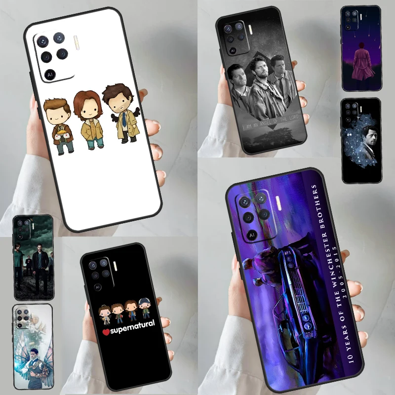 Supernatural Castiel For OPPO A79 A58 A78 A98 A15 A16 A76 A96 A17 A77 A52 A72 A5 A9 A94 A74 A57S A53S A54S Case