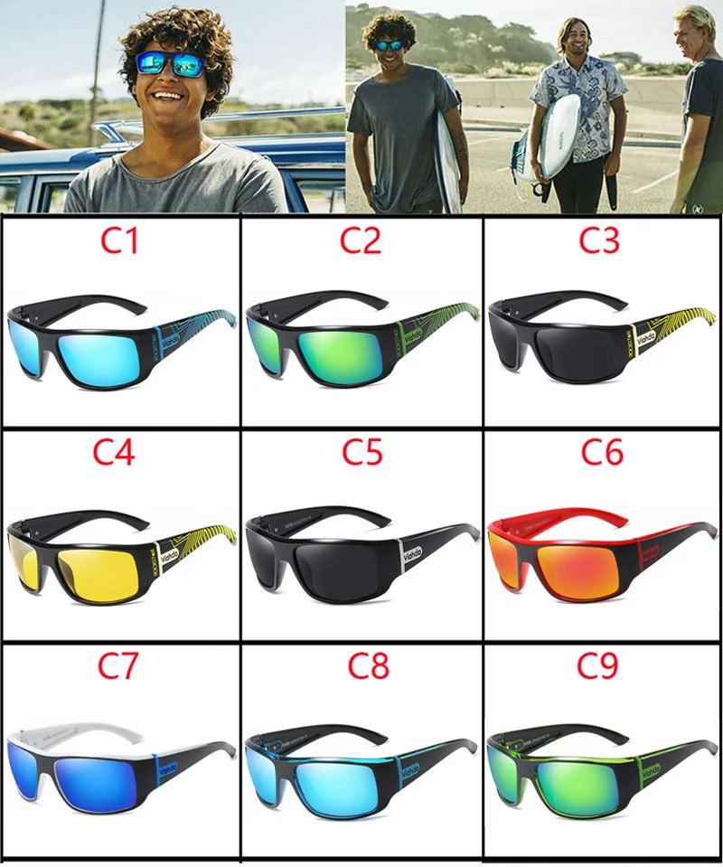 VIAHDA Polarized Glasses Men Women Sunglasses Fishing Camping Hiking Glasses Driving Eyewear Outdoor Sports Goggles UV400