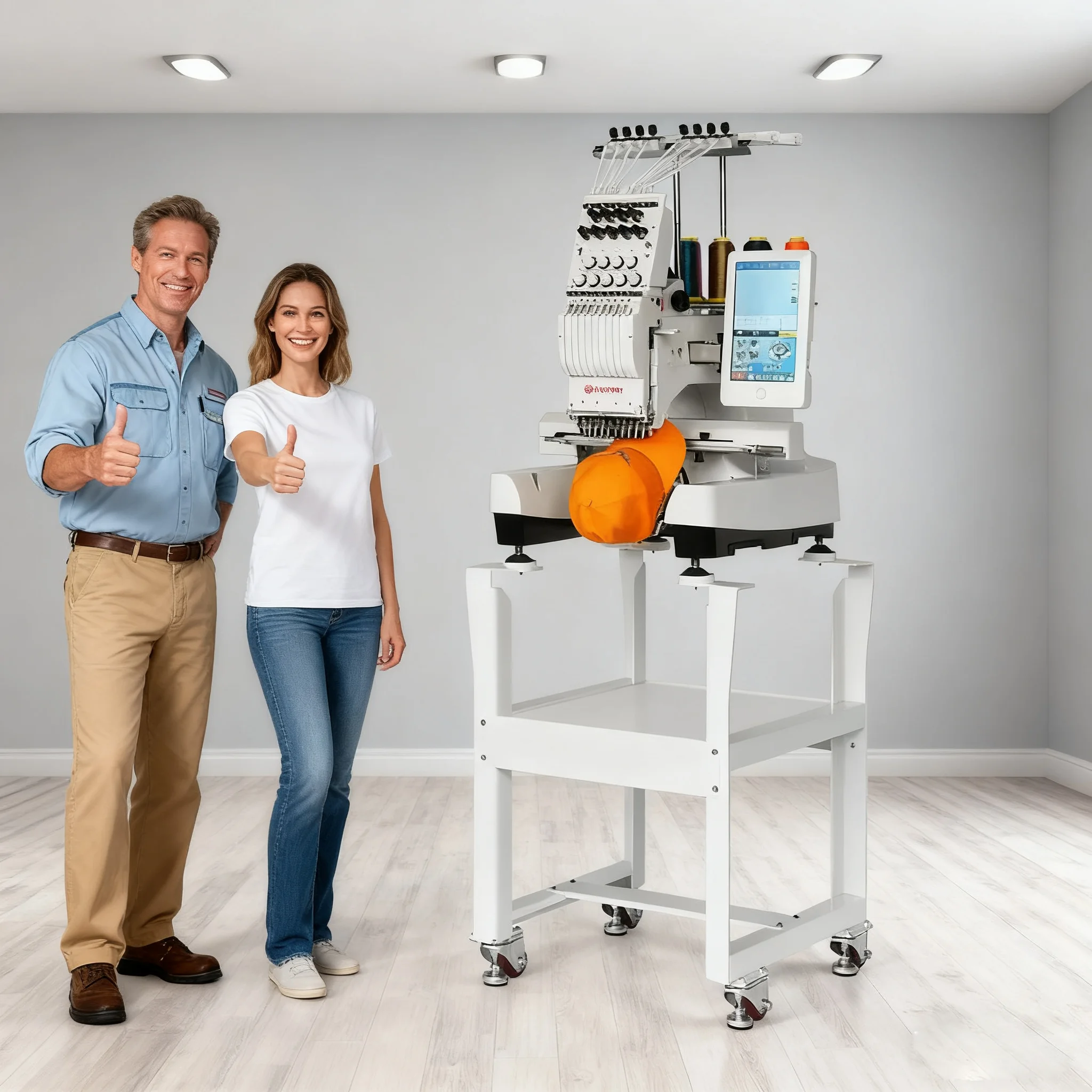 MFS 800 Industrial Commercial Fully Automatic Single Head Computerized Cheap Embroidery Machine Embroidery Making Machine