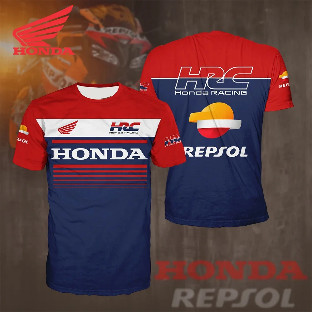 

Honda HRC Team Racing Jersey for Motorcycle Enthusiasts, Breathable Sweat-wicking Jersey, Summer Cycling Sportswear for Men