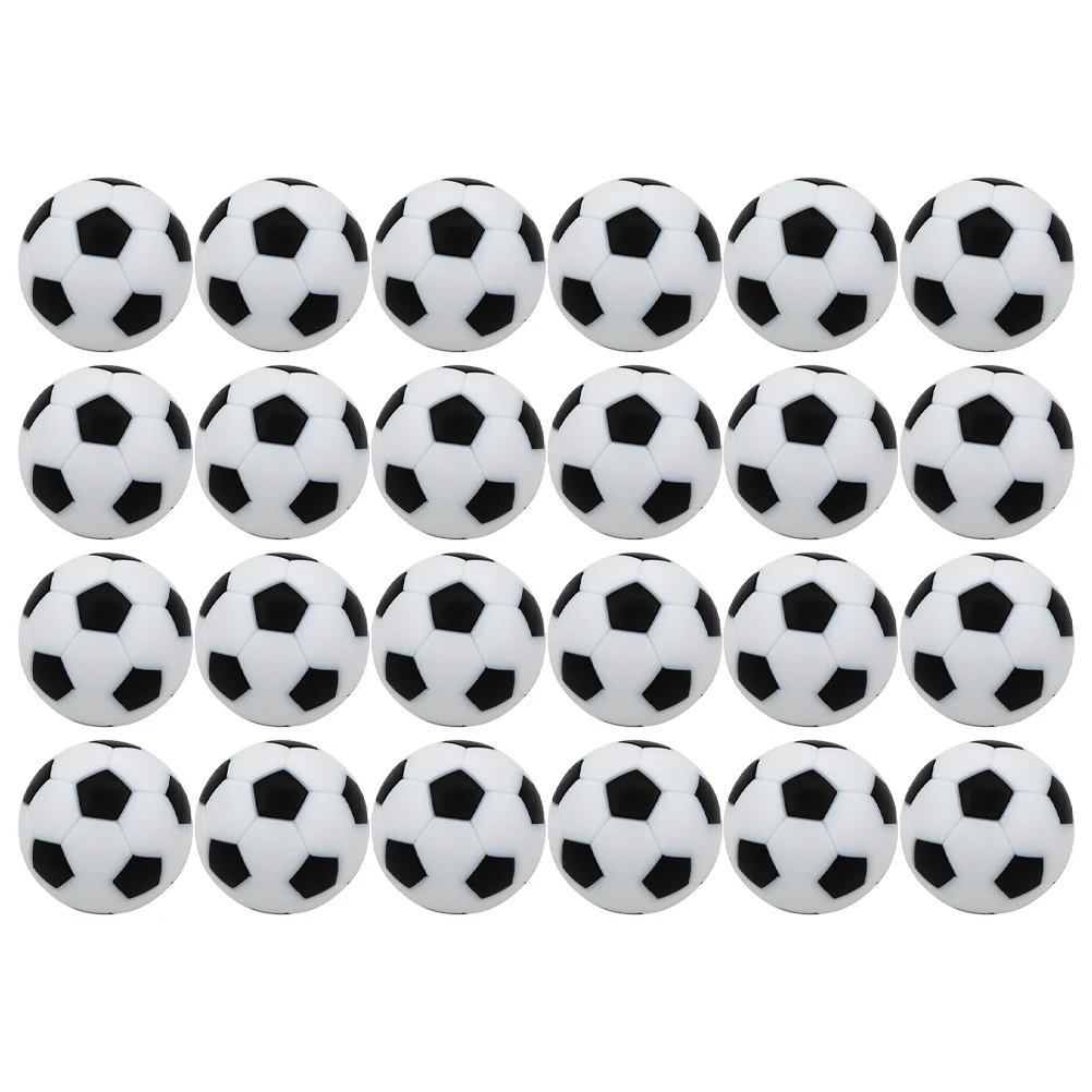 24 قطعة من ملحقات آلة كرة القدم عالية الجودة ABS كرات كرة القدم مناسبة لقطع غيار ألعاب سطح المكتب