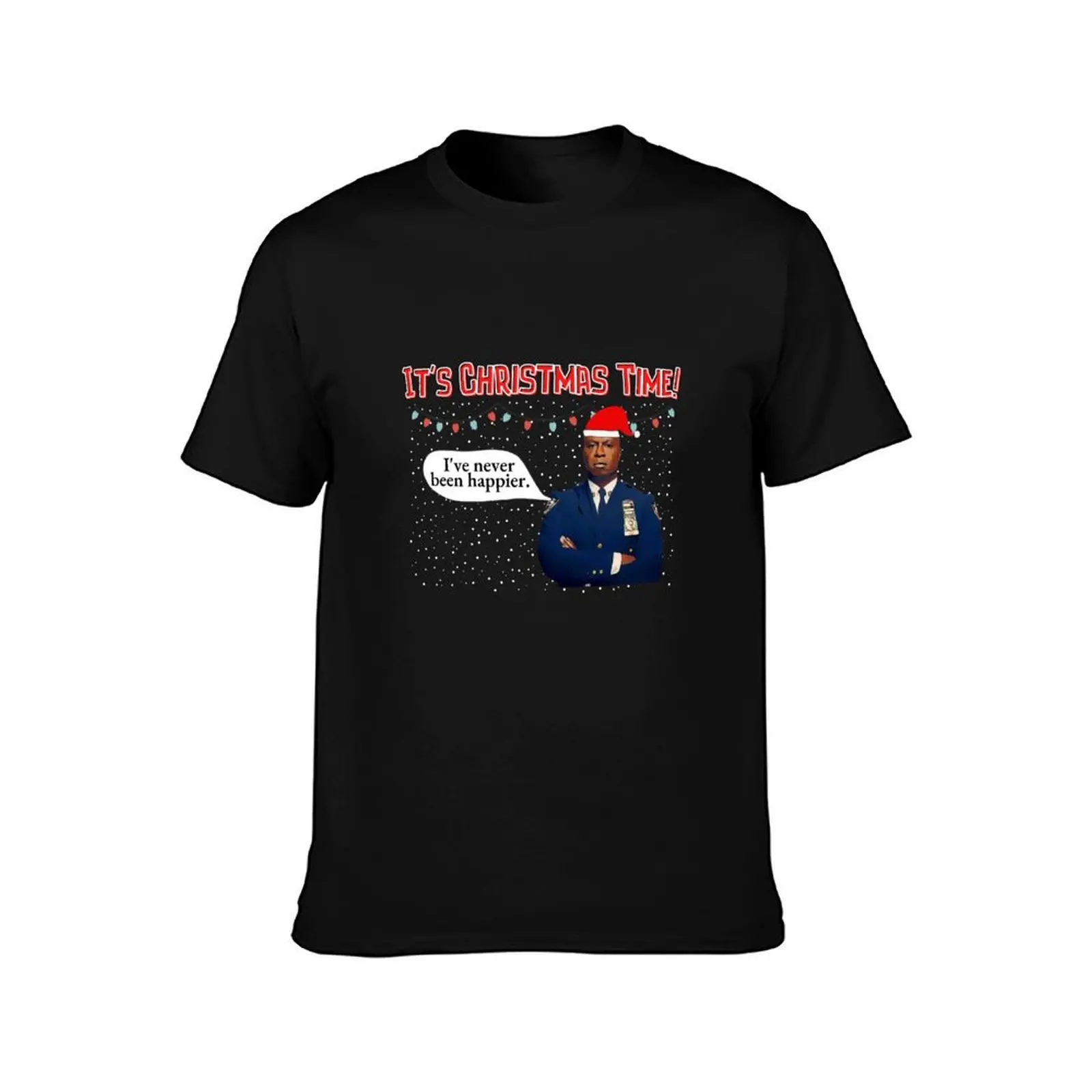 I've never been happier T-Shirt, Summer Casual Cotton Tee, Oversized Streetwear Tops, Vintage Graphic Print, Unisex Men Women