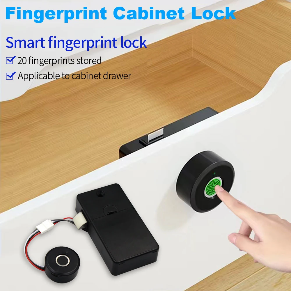 Smart Biometric Electronic Cabinet Locks Kit Fingerprint Lock For Furniture Drawer Lock Cupboard Fingerprint Drawer Lock