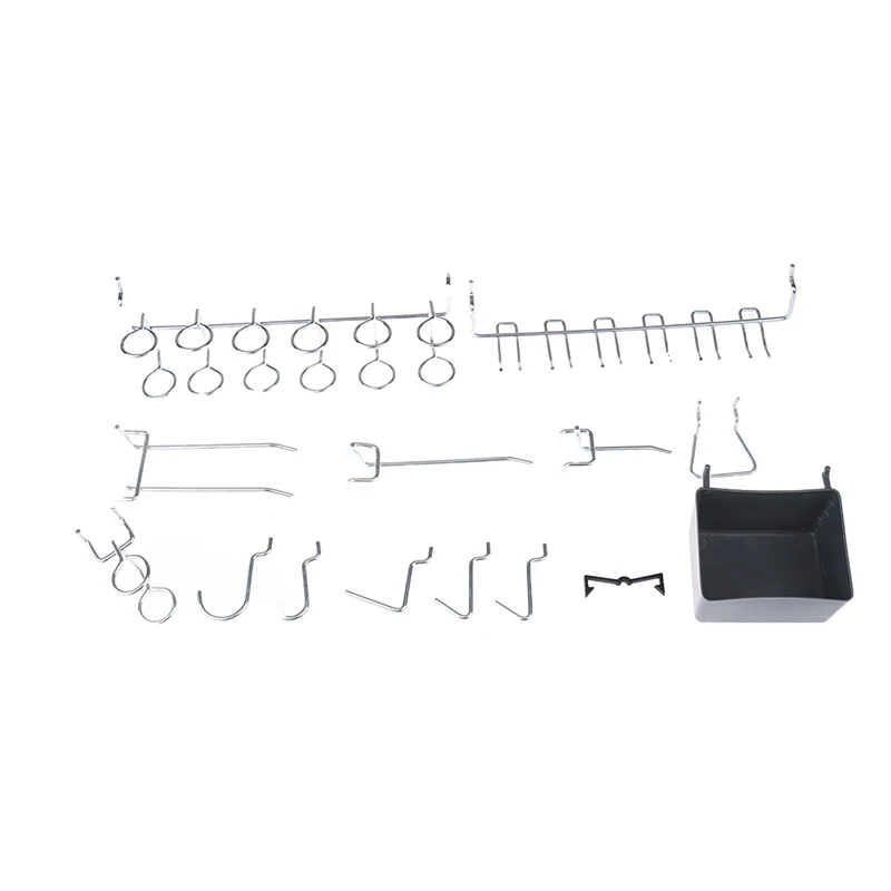 81Pcs Pegboard Hooks Assortment With Pegboard Bins Peg Locks Tools Organizers