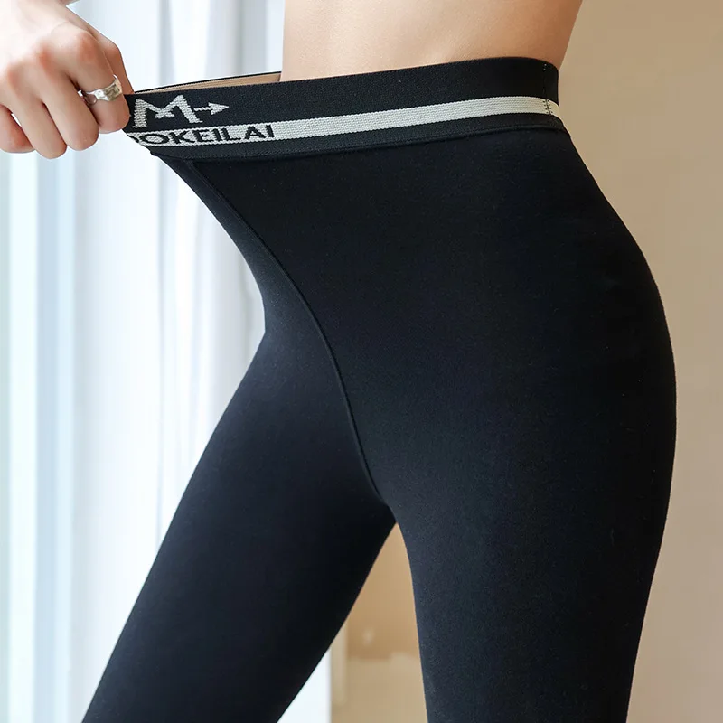 Fit 40-80KG Frauen Dünne Leggings Dicken Frühjahr Hosen Hohe Taille Schlank Yoga Hohe Taille Booty Heben Sex festen Dünnen Bleistift Hosen