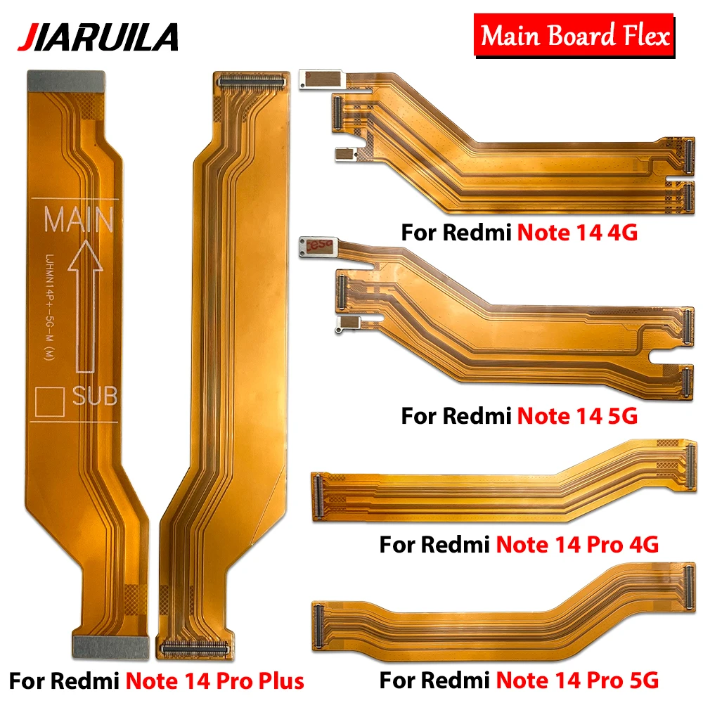 50Pcs,For Xiaomi Redmi 15C 4G Note 14 5G 4G 14 15 Pro Plus Motherboard FPC Main Board Connector LCD Display Flex Cable Part