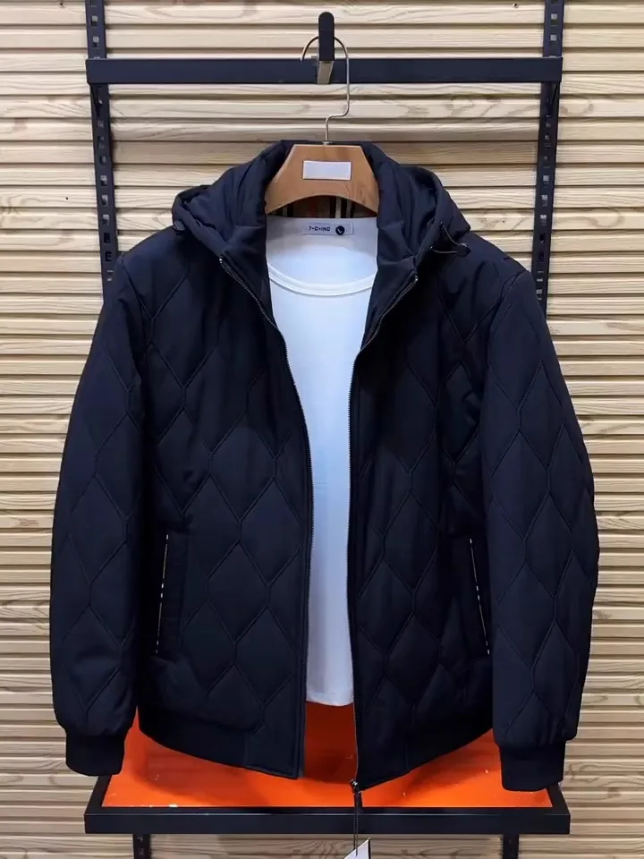 

High Quali Men's Hooded Jaet New Autumn Winter Faion Versatile Comfortable Premium Material Youth Stand Fit Antibact...