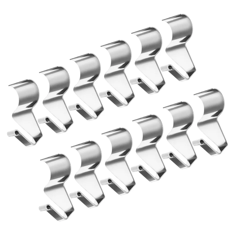 

12 Pcs Heavy Duty Stainless Steel Hooks Vinyl Siding Easy Install Removal Wall Hidden Hangers