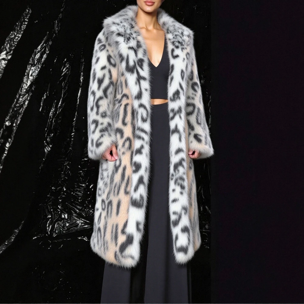 

Women's Long Sleeve Lapel Button Front Coat Winter Chic Cool-Sweet below Knee Party Fashion Large Coat for Women