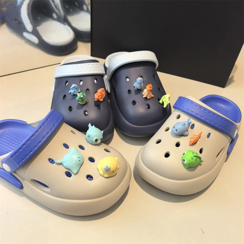 Kawaii 3D Cartoon Dinosaur Shoes Charms Colorful Shoe Decorations Accessories for Clogs Sandals Boys Girls Party Favors ﻿