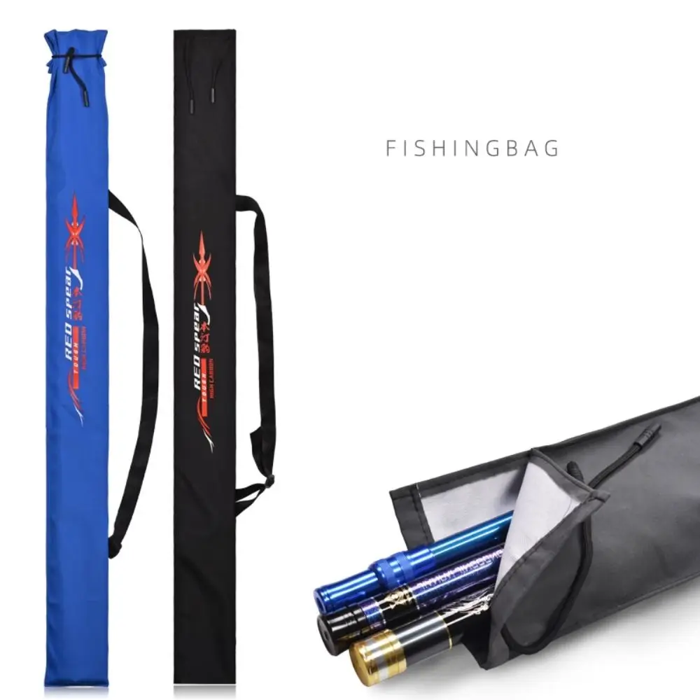 130cm Fishing Rod Bag Waterproof Oxford Cloth Folding Fishing Bag Thickened Portable Fishing Tackle Bag Outdoor Camping