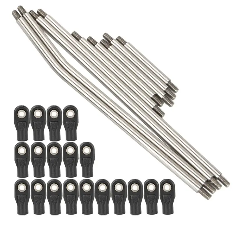 【STOCK】LCG Girder Frame Stainless Steel Linkage Link Rod Pull Rod for 1/10 RC Crawler SCX10 Capra LCG Rails Chassis Kit