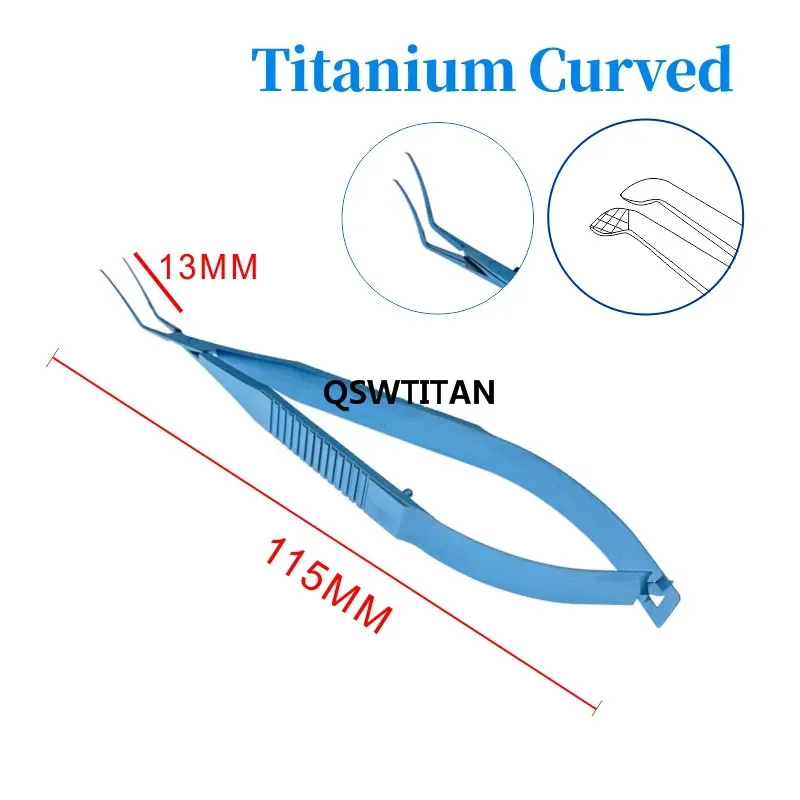 Titanium Stainless steel Inamura Capsulorhexis Forceps Ophthalmic Pet Surgical Instruments