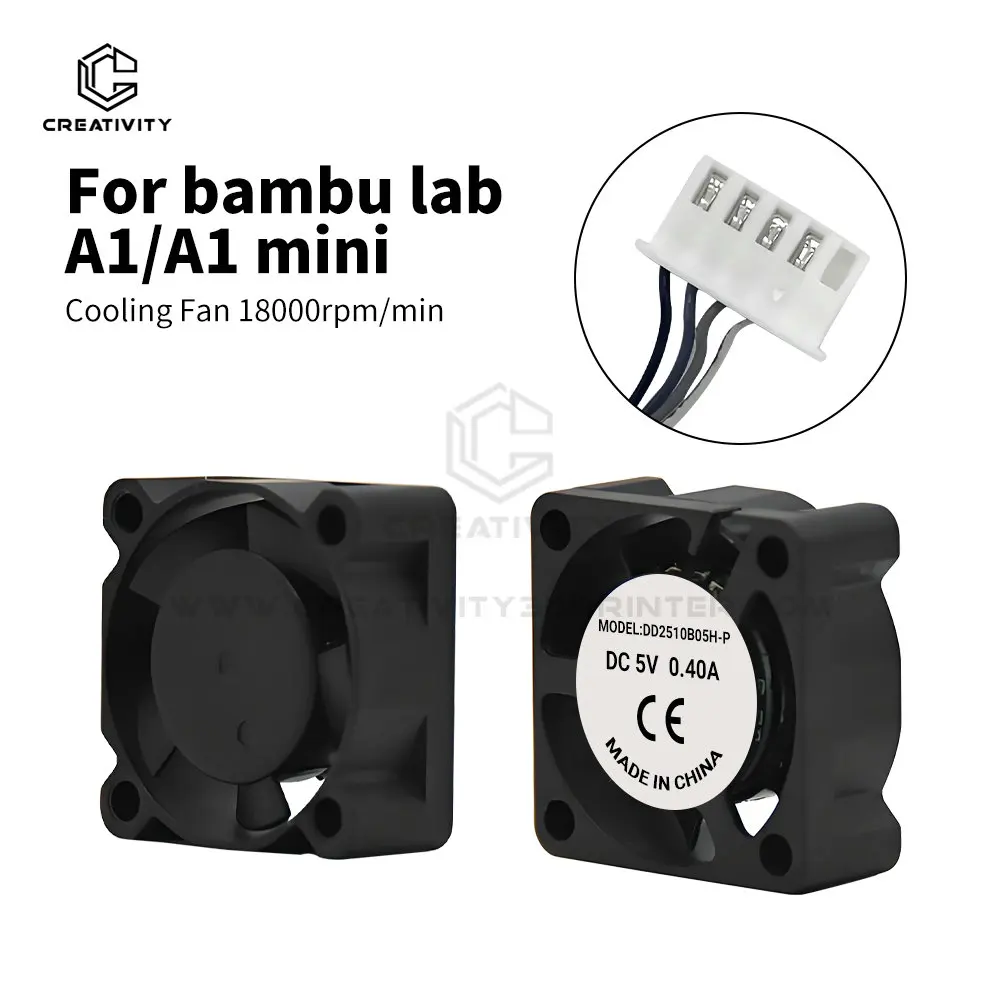

Cooling Fan For BambuLab A1/ A1 mini Extruder Motor Fast Cooling High-efficiency & Silent Fan A1 Fan 3D Printer Accessories