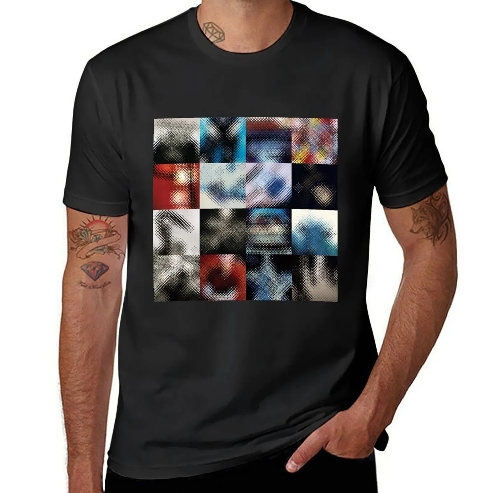 u2 achtung baby glass effect T-Shirt sublime Aesthetic clothing customizeds T-shirts for men cotton