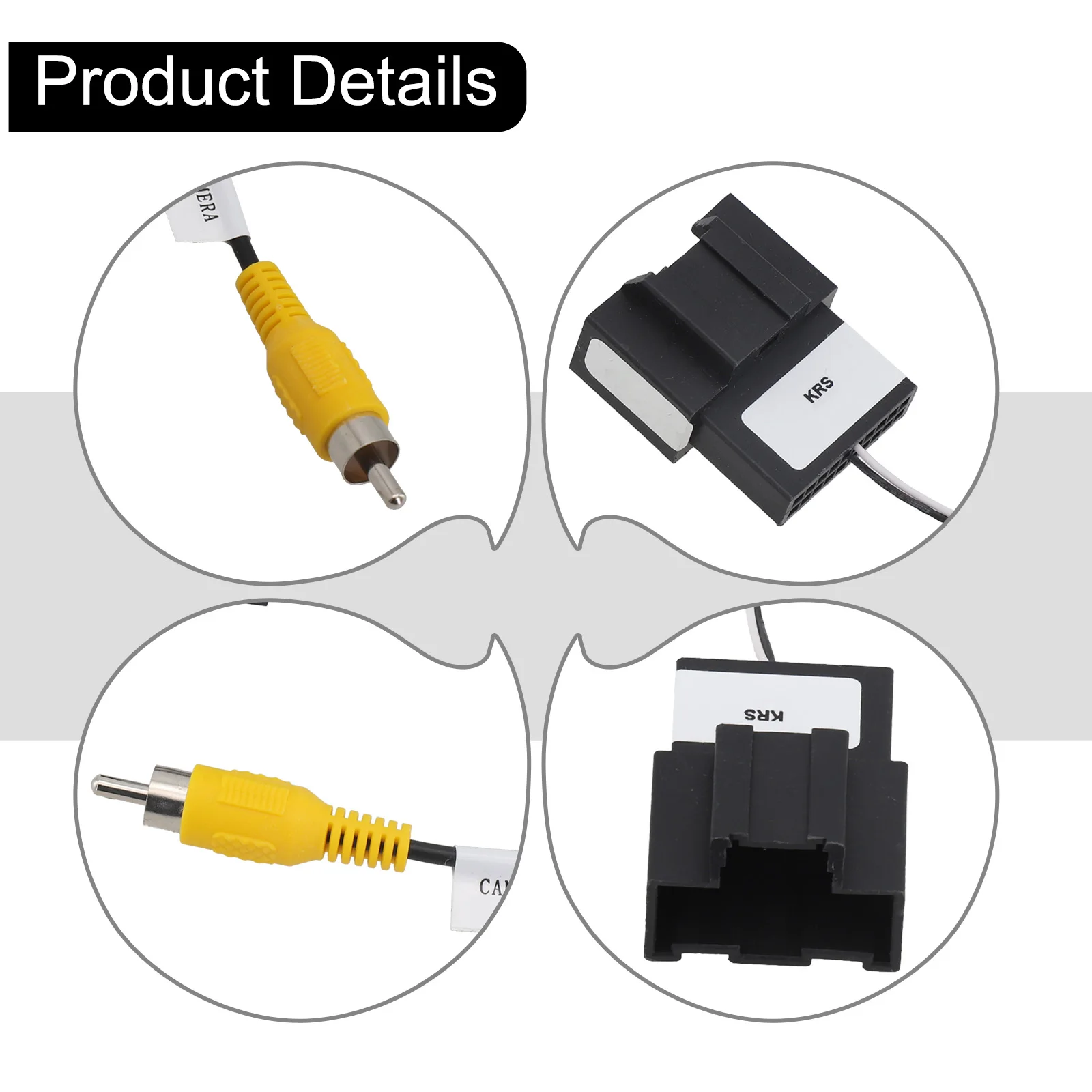 Hot Sale Abs Auto 24-pin Reverse Camera Output Video Adapter Wiring Cable For Chevrolet Direct Replacement  Car Accessories