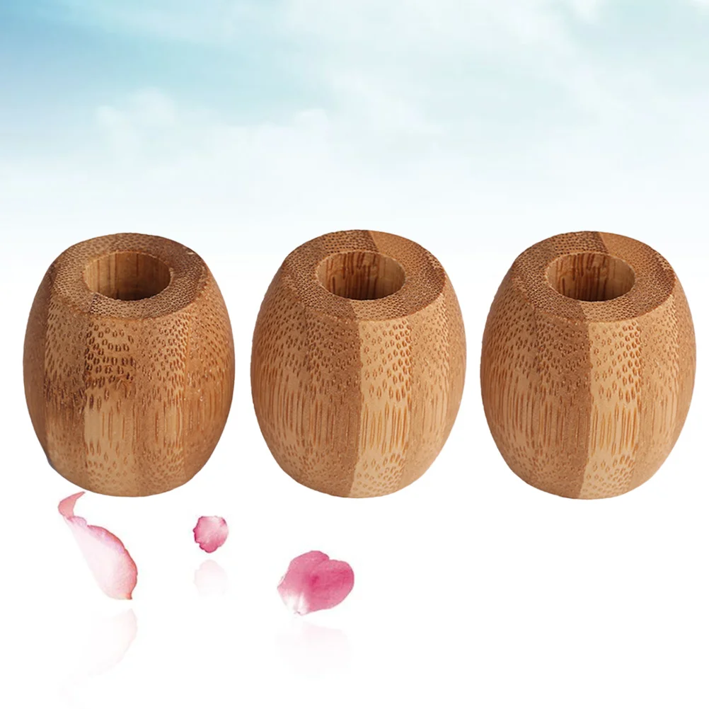 

3Pcs Mini Wooden Toothbrush Holder Stand Bathroom Organizer Small Toothbrush Storage Rack Easy Clean Bathroom Accessory