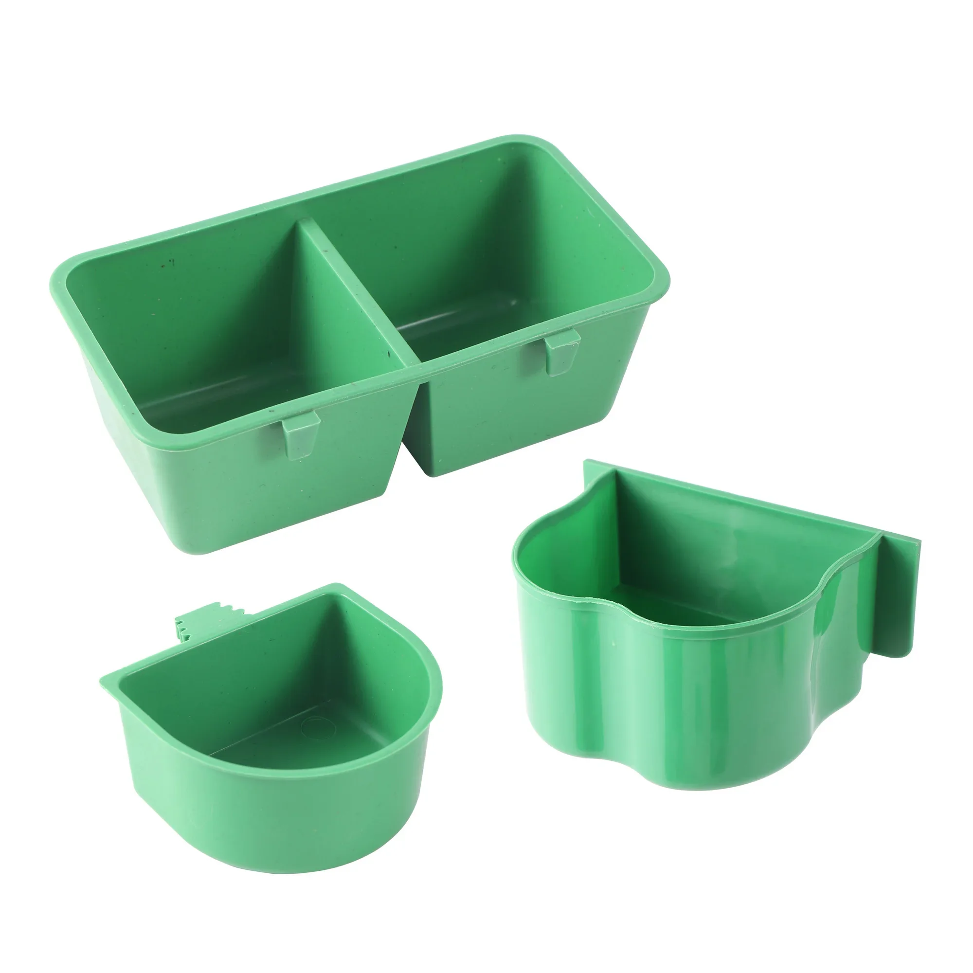 1 Pc Plastic Parrot Feeder Pet Bird Anti-fall Food Bowl Bird Cage Drinking Cup Feeding Box Small and Medium-sized Bird Supplies