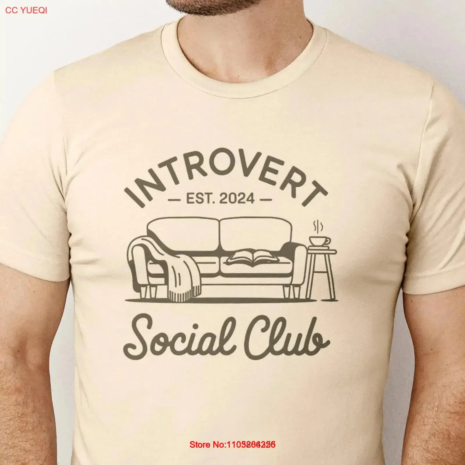 Introvert Social Club T Shirt Funny Cozy Homebody Book Lover Coffee Lovers Apparel Couch Potato vintage Washed fashion