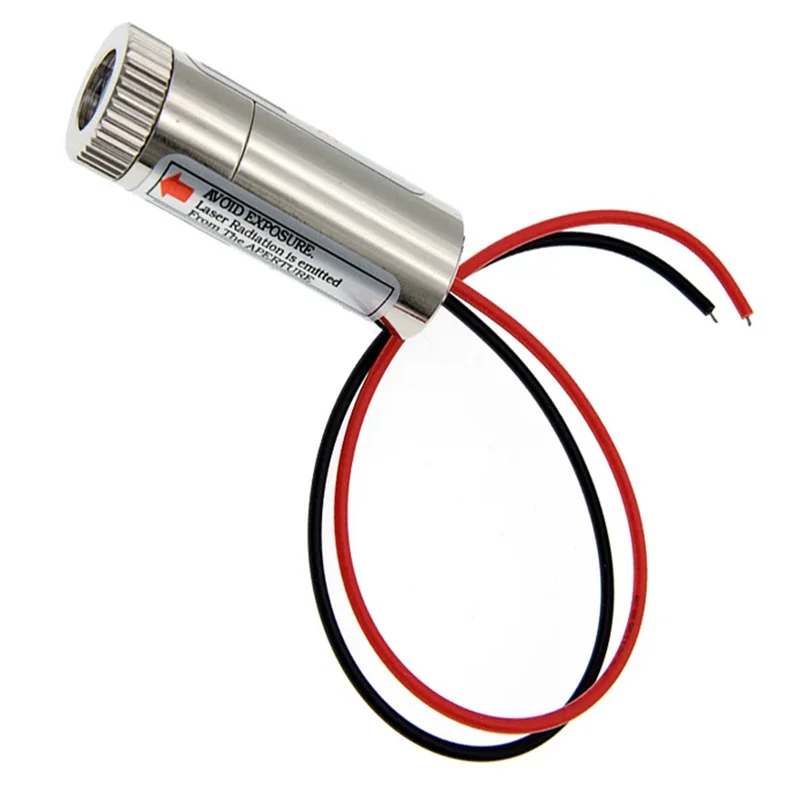 650nm 5mW Red Point / Line / Cross Laser Module Head Glass Lens Focusable Industrial Class