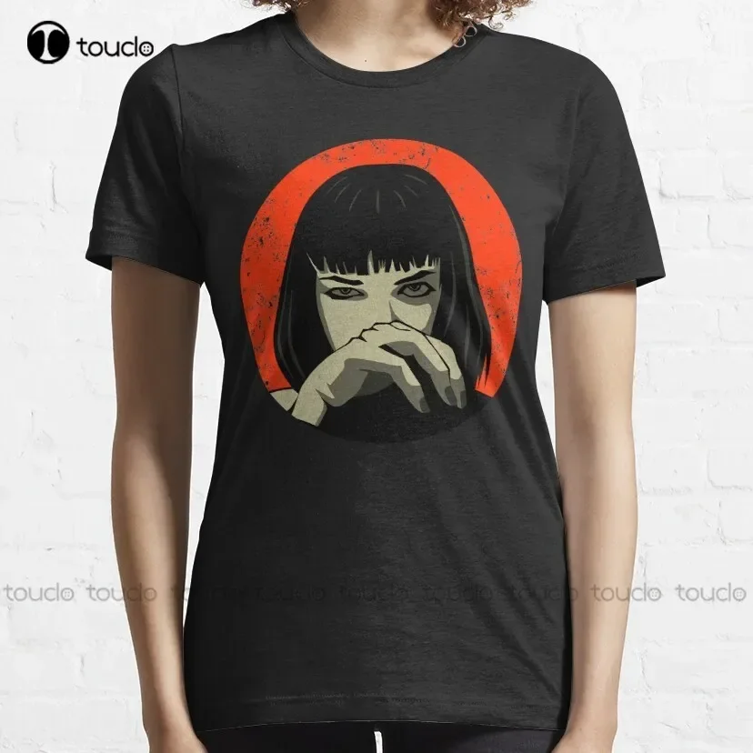 Mia Mia Wallace Uma Thurman T-Shirt Football Shirts For Women Custom Aldult Teen Unisex Digital Printing Tee Shirt Xs-5Xl Tshirt