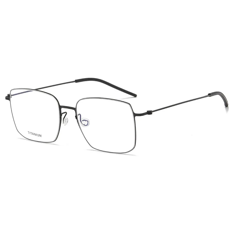 5511 No Screw Rectangle Denmark Brand Man Glasses Frames Super Light Titanium Optical Business Prescription Male Glasses Frame