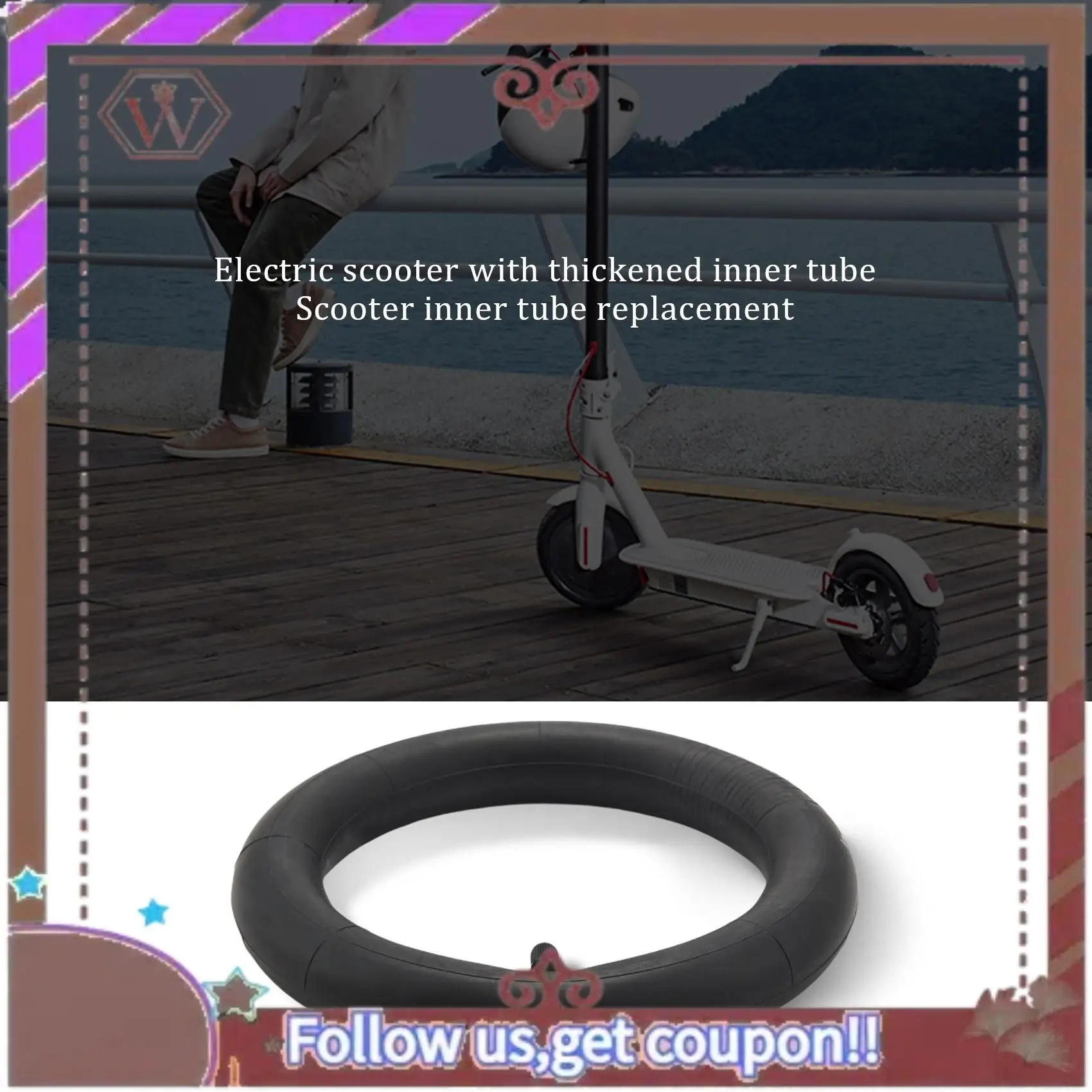 

A57E-Electric Scooter Tire 8.5 Inch Inner Tube Camera 8 1/2X2 For Xiaomi Mijia M365 Spin Bird 8.5 Inch Electric Skateboard