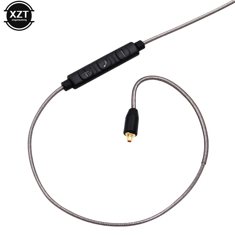 NOWY kabel słuchawkowy L Jack MMCX z mikrofonem do Shure SE215 SE535 SE846 SE425 SE315 UE900 do iphone xiaomi GORĄCA WYPRZEDAŻ — zdjęcie produktu 2