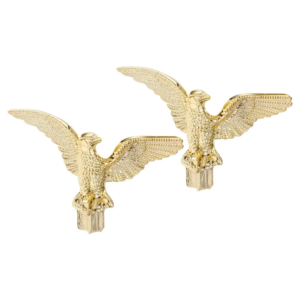 

2Pcs Flagpole Eagle Head Toppers Sturdy Reliable Versatile Application Outdoor Squares Conference Halls Eagle Flag Topper