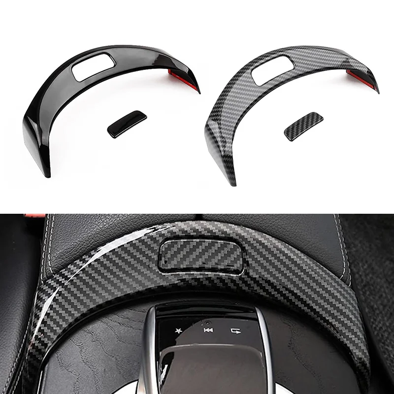 

Car Center Console Armrest Storage Box Button Cover Trim for Mercedes Benz GLC250 GLC300 C200 C250 W205 Car Accessories