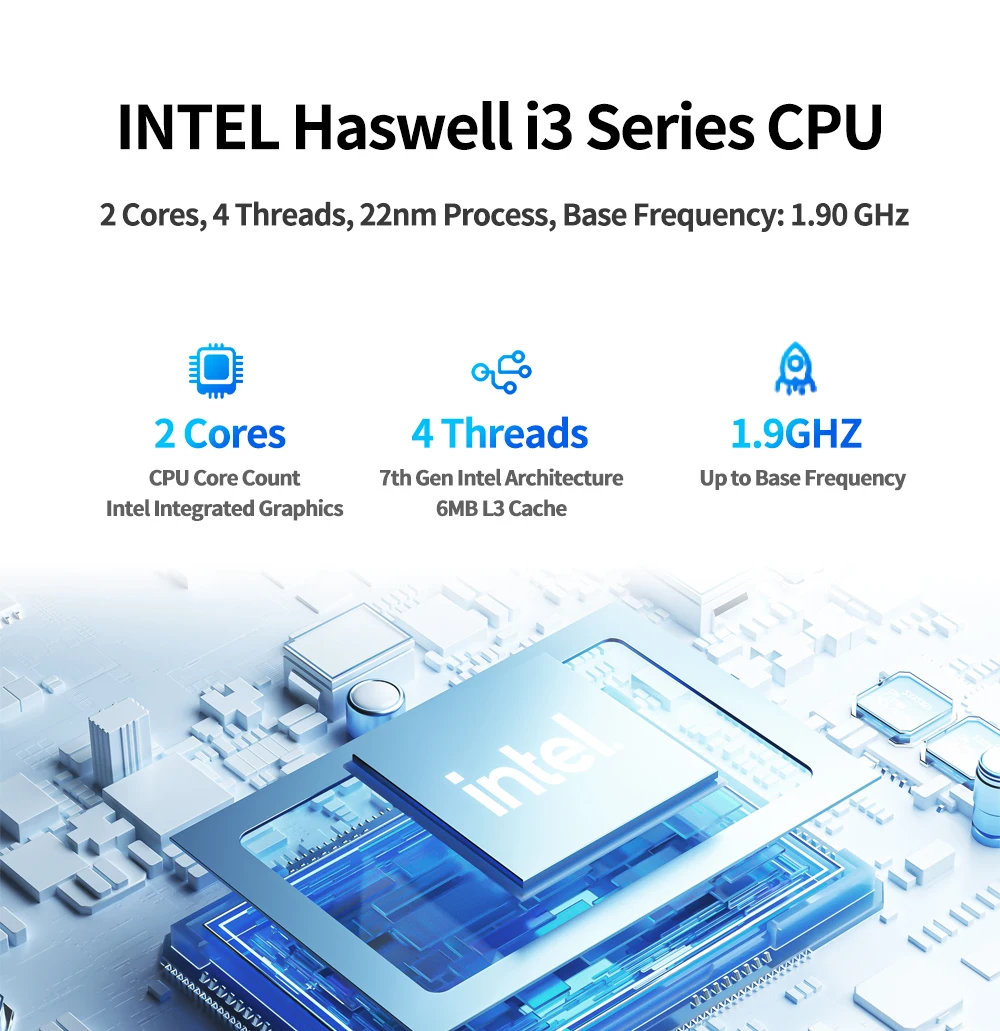 Soyo Mini Pc Y5 Intel I3 4Th 8Gb Ram 128Gb Rom Windows 10 Wifi Bt4.2 Desktop Computer