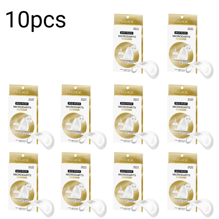 

1/3/5/10Pair Hyaluronic Acid Microneedle Eye Patches Mask For Anti Wrinkle Aging Dark Circles Moisturizing Under Eye Gel Pads