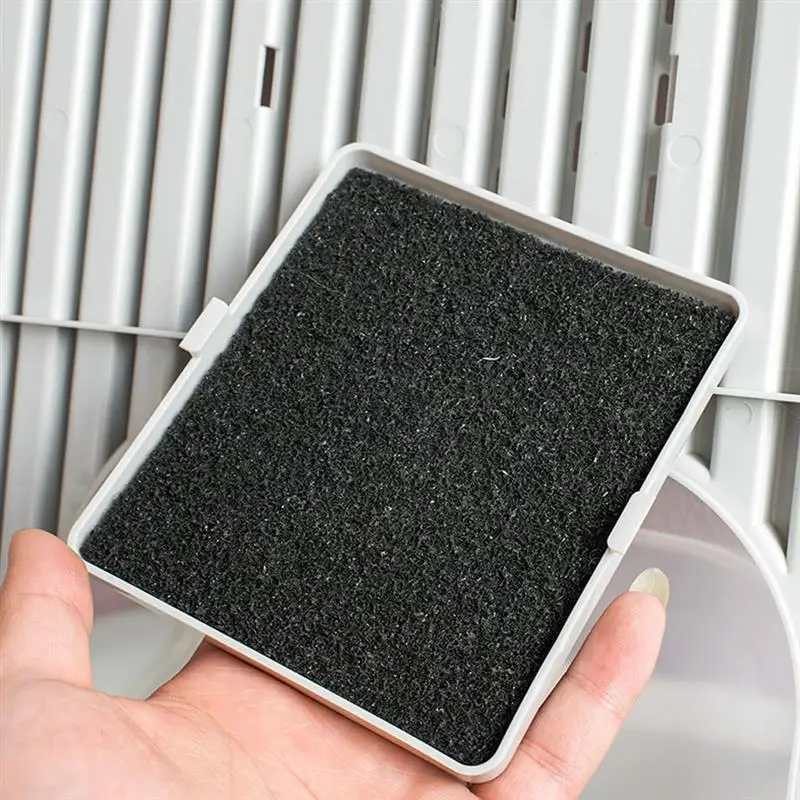 9pcs Litter Cat Strainer Box Strainers Replacement Mat Odor Pad Pan Charcoal Activated Carbon Boxes Deodorizer Air Eliminator