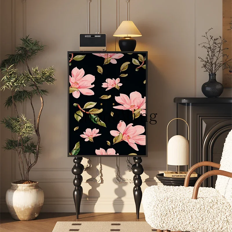 

CL side cabinet entrance integrated bedroom high-end aisle solid wood storage locker