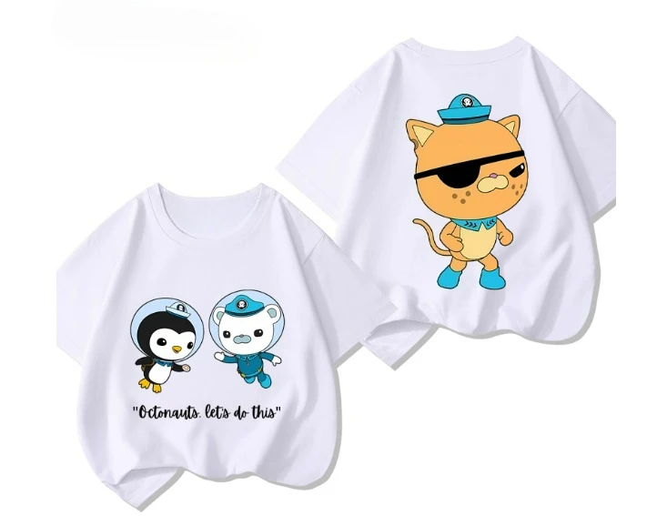 Pok É Mon T-shirts met korte mouwen voor jongens en meisjes gemaakt van puur katoen voor kinderen met korte mouwen zomer kinderkleding