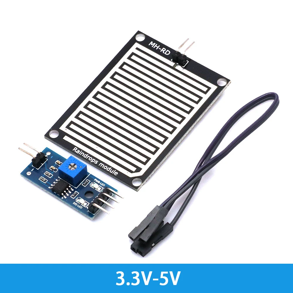 Snow/Raindrops Detection Sensor Module Rain Weather Module Humidity For Arduino DIY Kit 5V/12V Relay Control Module