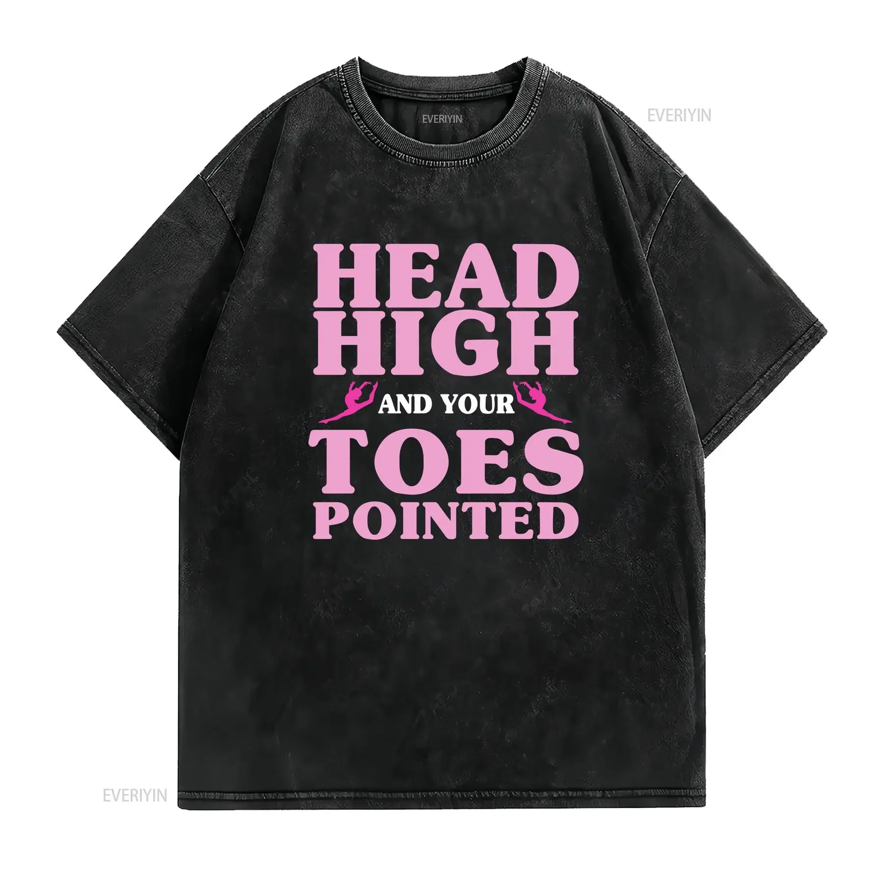 Head High And Your Toes Pointed T Shirt For Gymnastic Lovers Gymnasts Athlete Design Artistic Gymnastics Rhythmic Gymnast