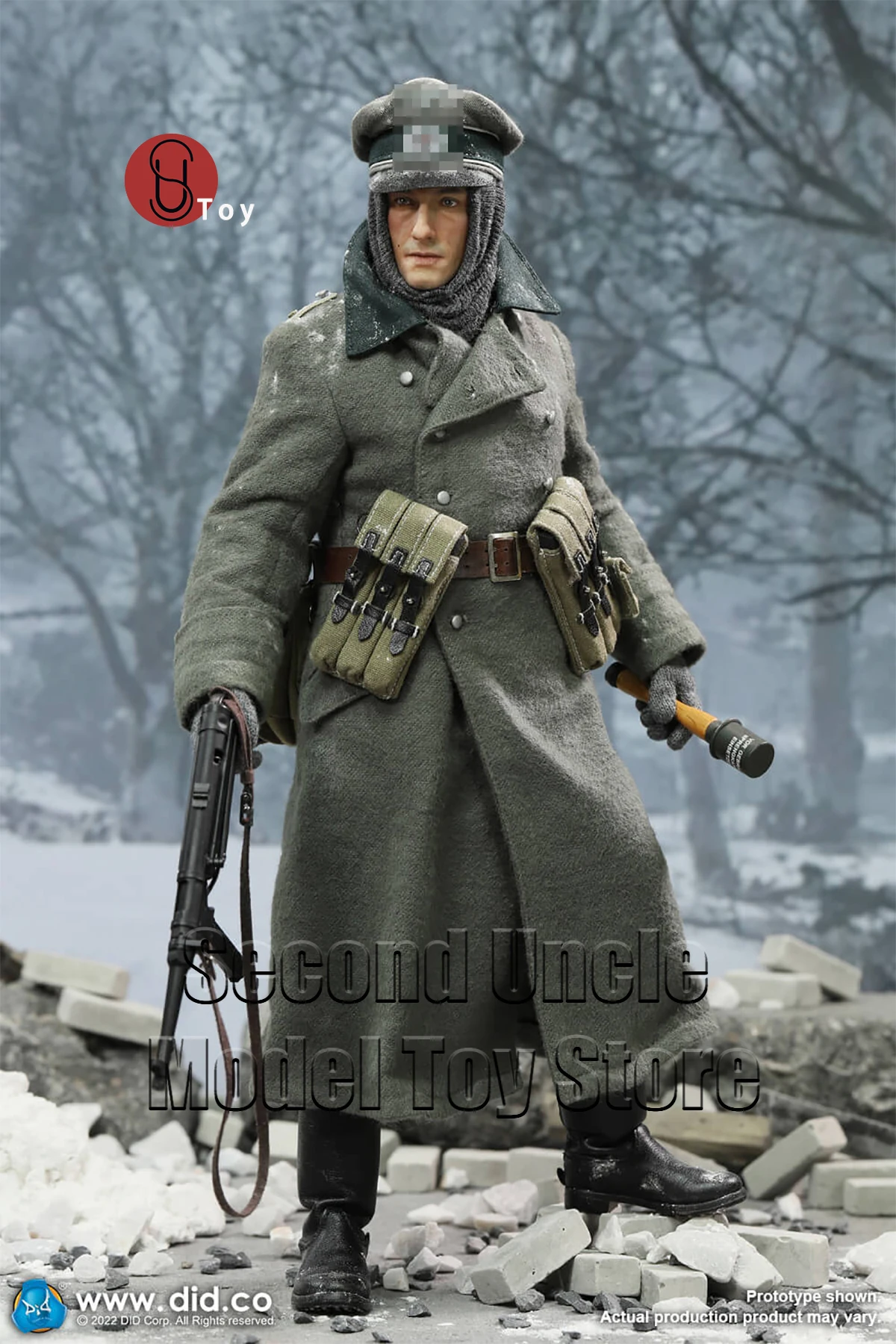 DID D80159 مقياس 1/6 الحرب العالمية الثانية سلسلة عسكرية المشاة الملازم الأب والأخ الجندي الشتاء مجموعة كاملة من شخصيات الحركة المتحركة #1