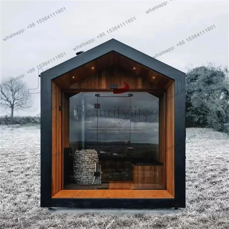 Mobile Sauna Room Infrared Steam Portable Cabin Home Spa House Indoor Outdoor Relaxation Heating Detox Equipment